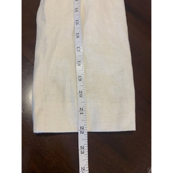 Andrew Fezza Beige Linen Sports Jacket Size L - Picture 6 of 10